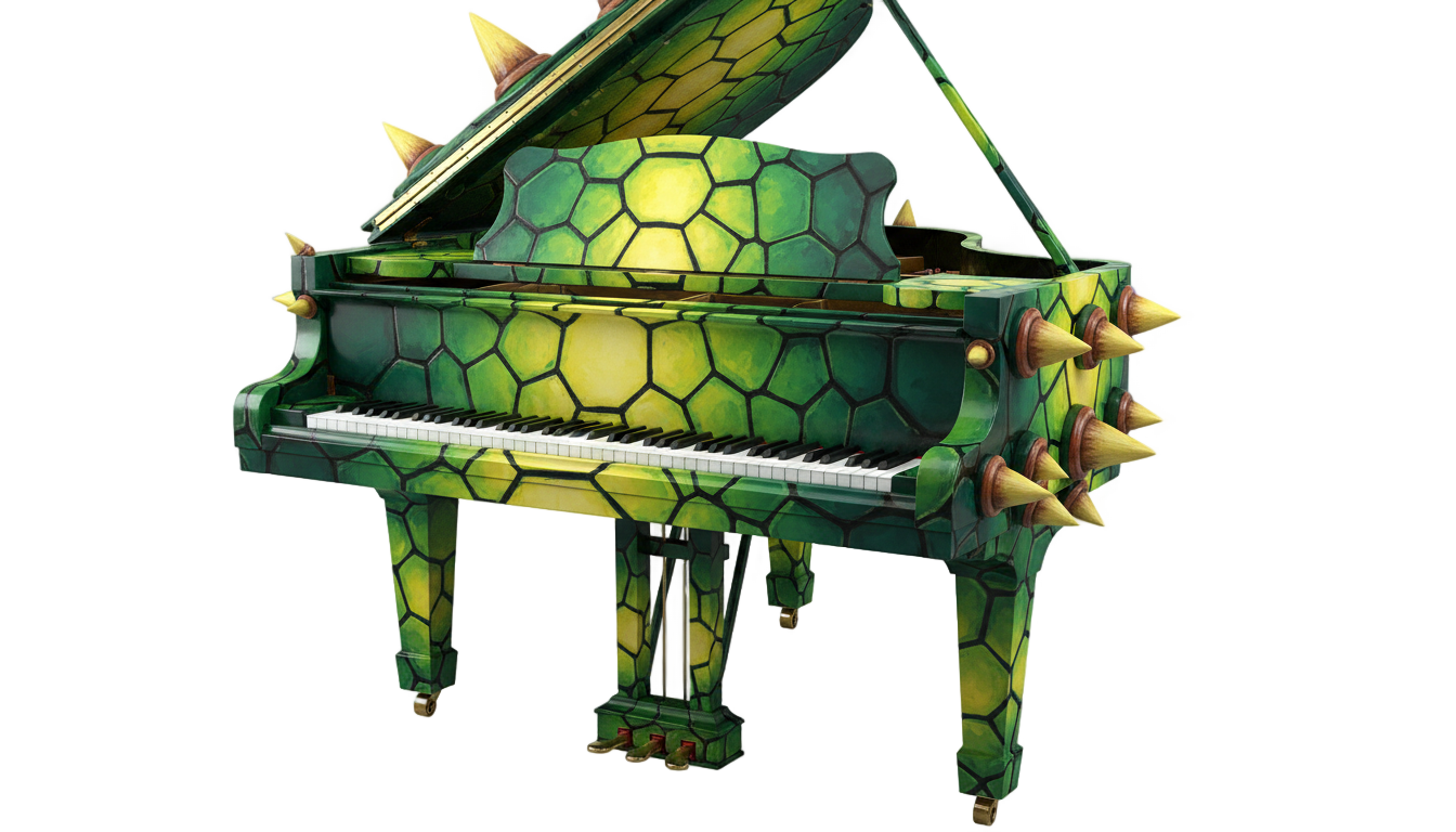 bowser piano png PNG transparent background