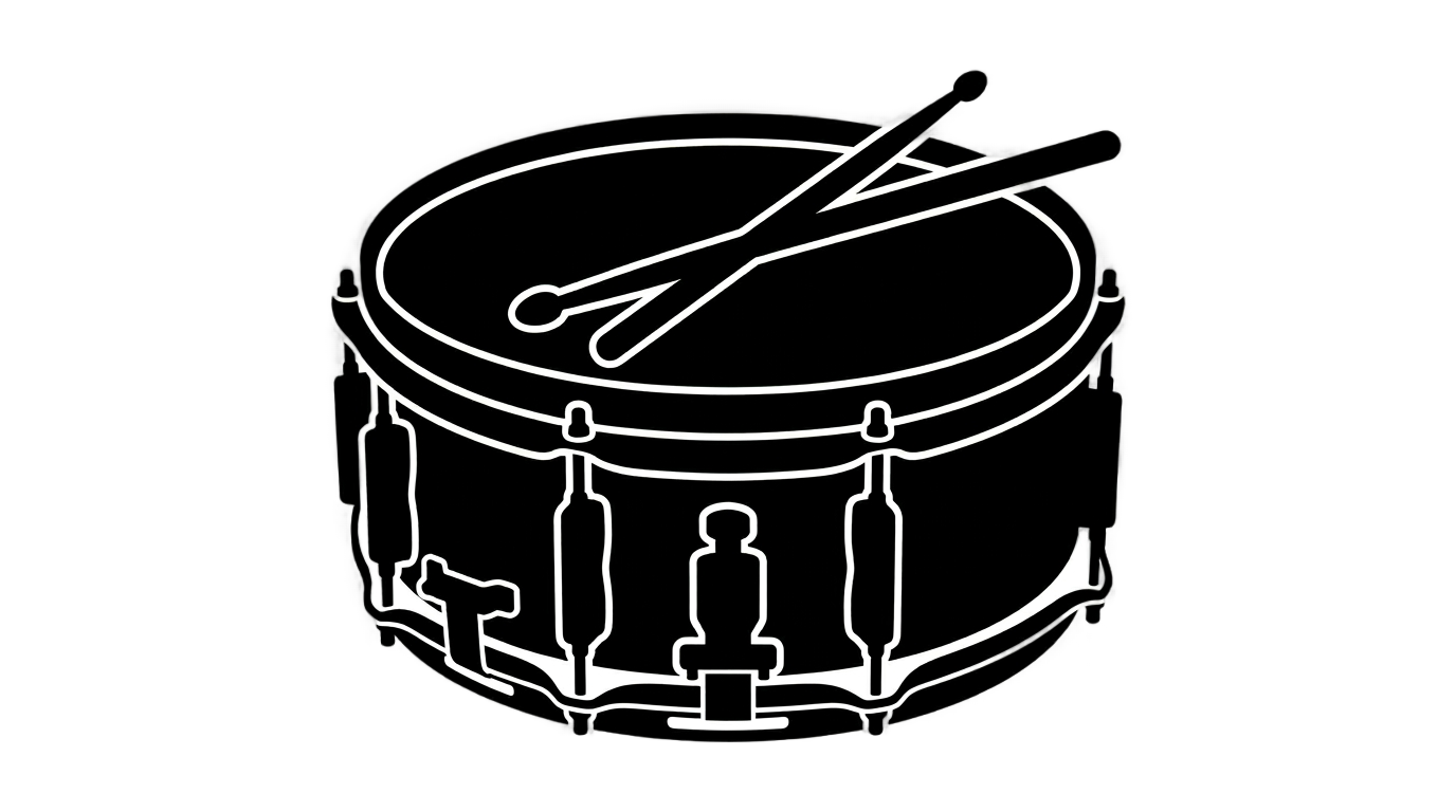 snare drum silhouette png PNG transparent background