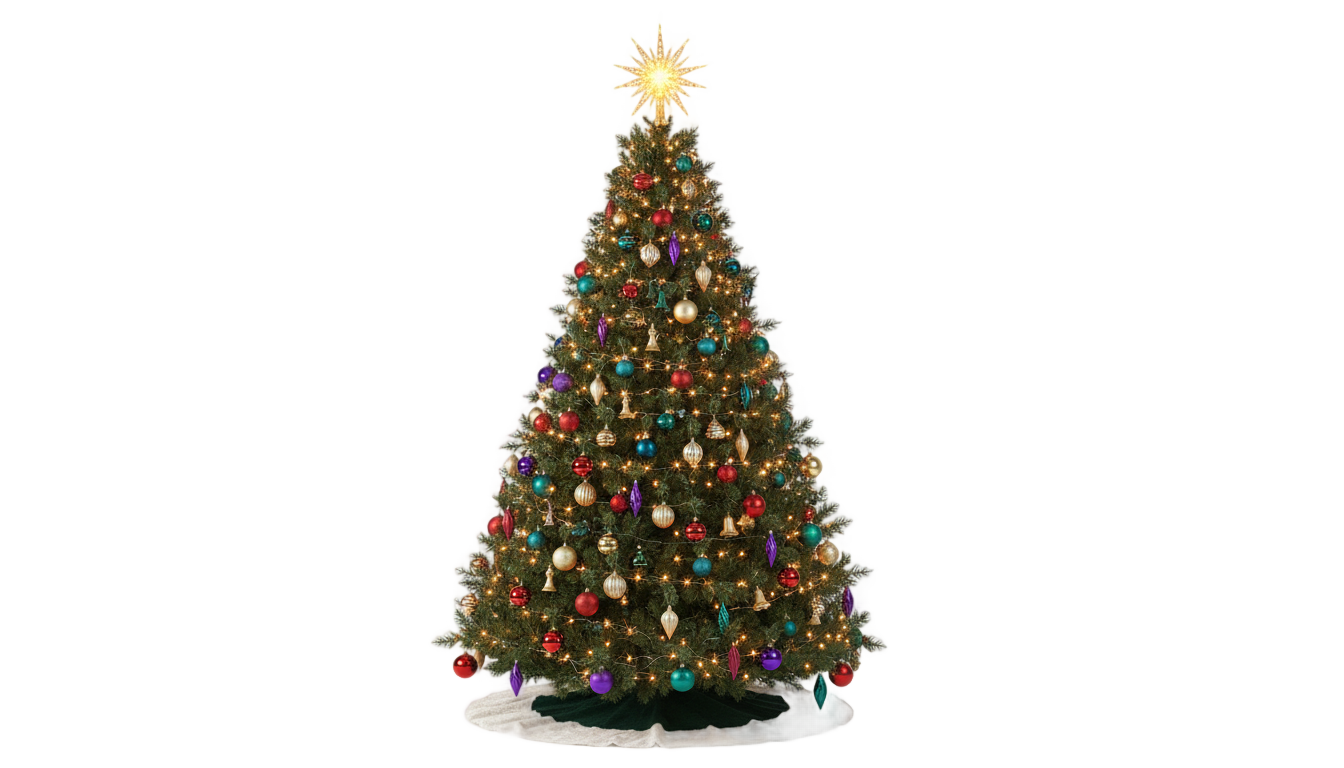 xmas tree png PNG transparent background