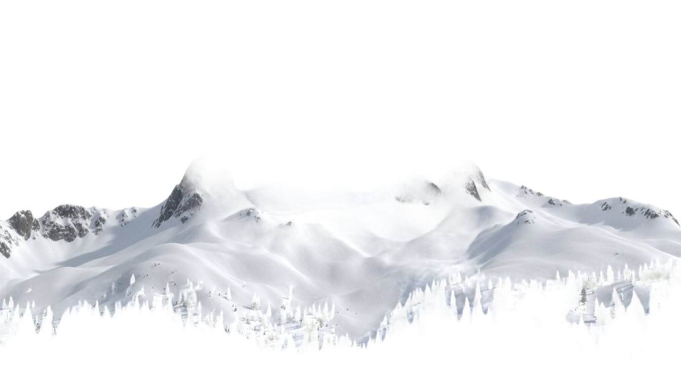 winter mountain png PNG transparent background