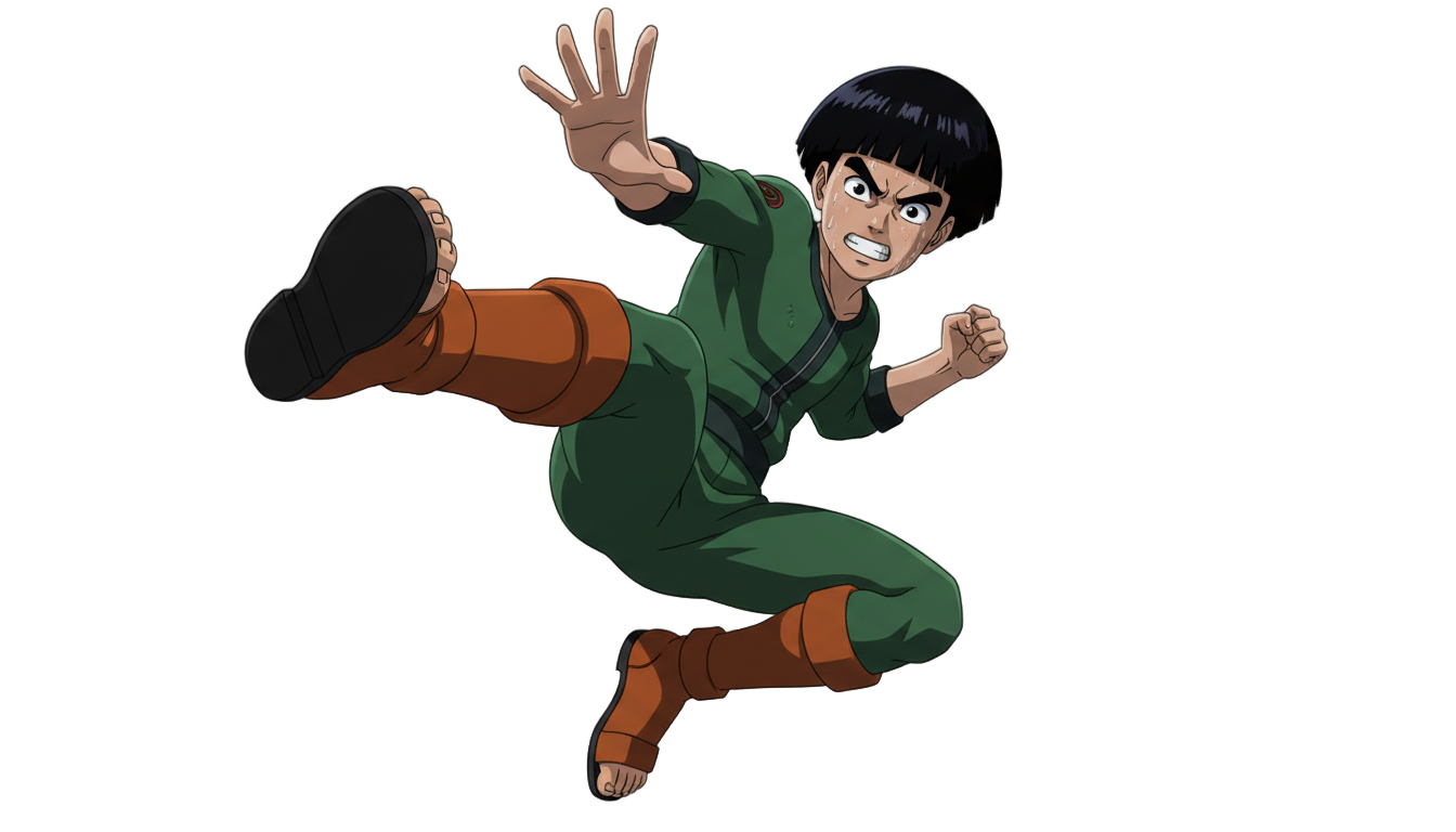 rock lee manga png PNG transparent background