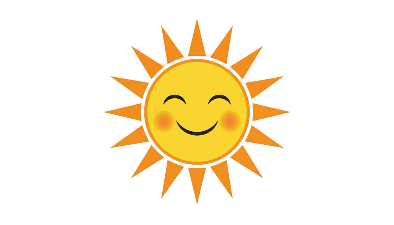 cartoon sun png PNG transparent background