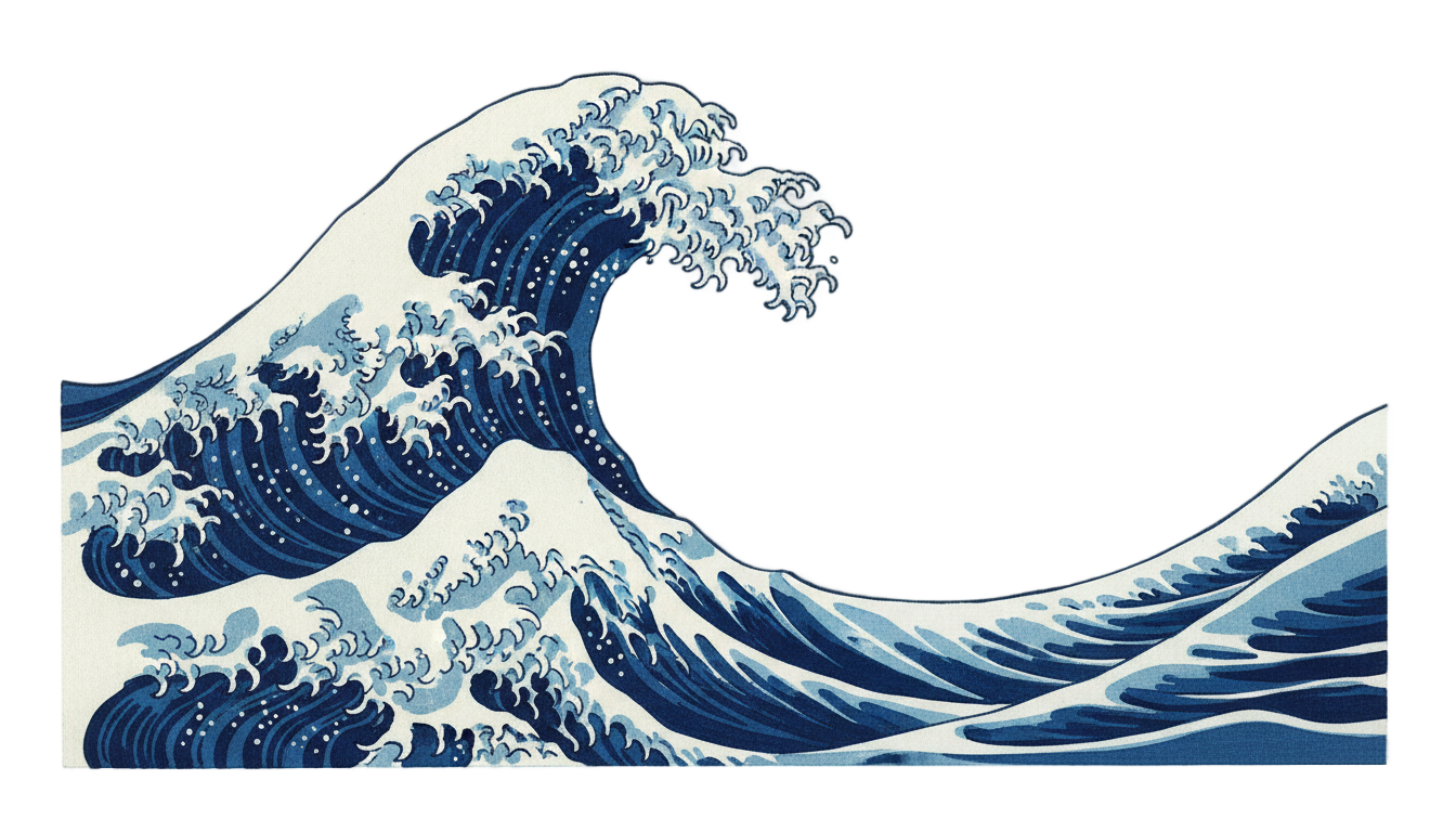 japan wave png PNG transparent background