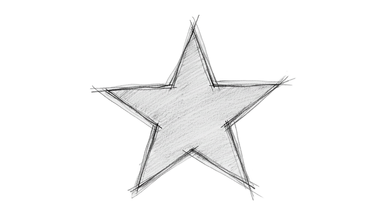 hand drawn star png PNG transparent background