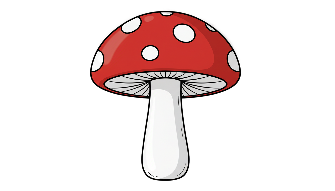 mushroom clipart black and white png PNG transparent background
