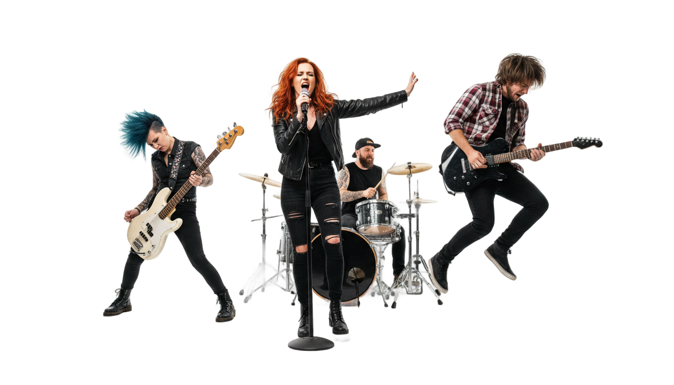 rock band png PNG transparent background