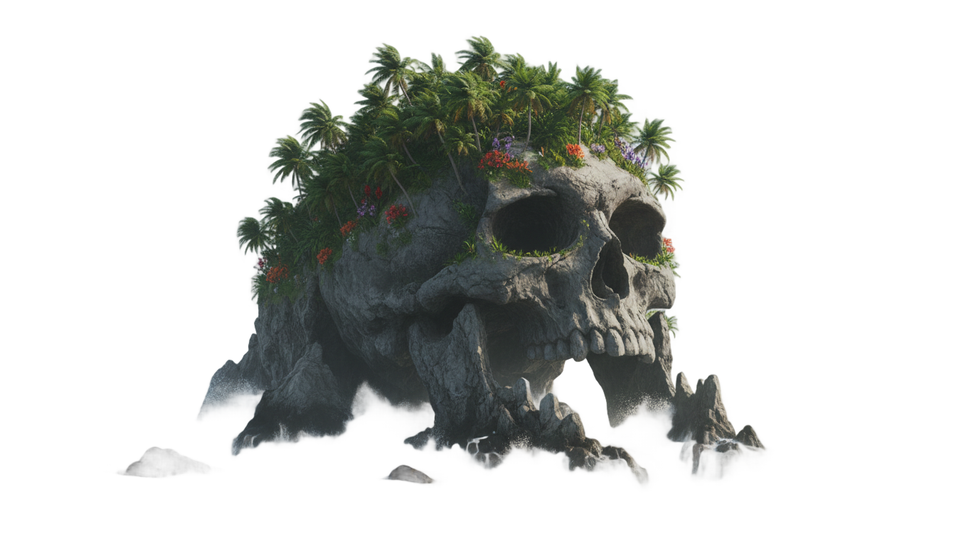 skull island png PNG transparent background