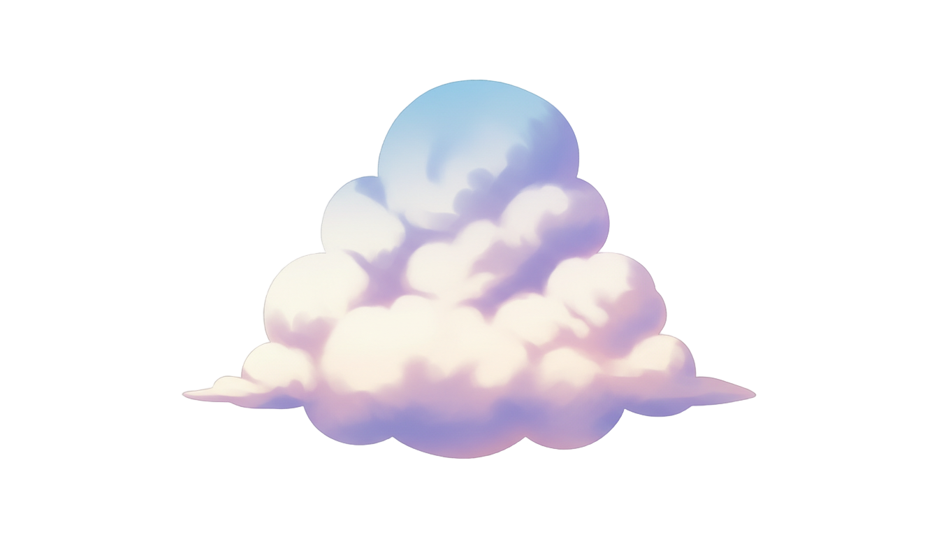 anime cloud png PNG transparent background