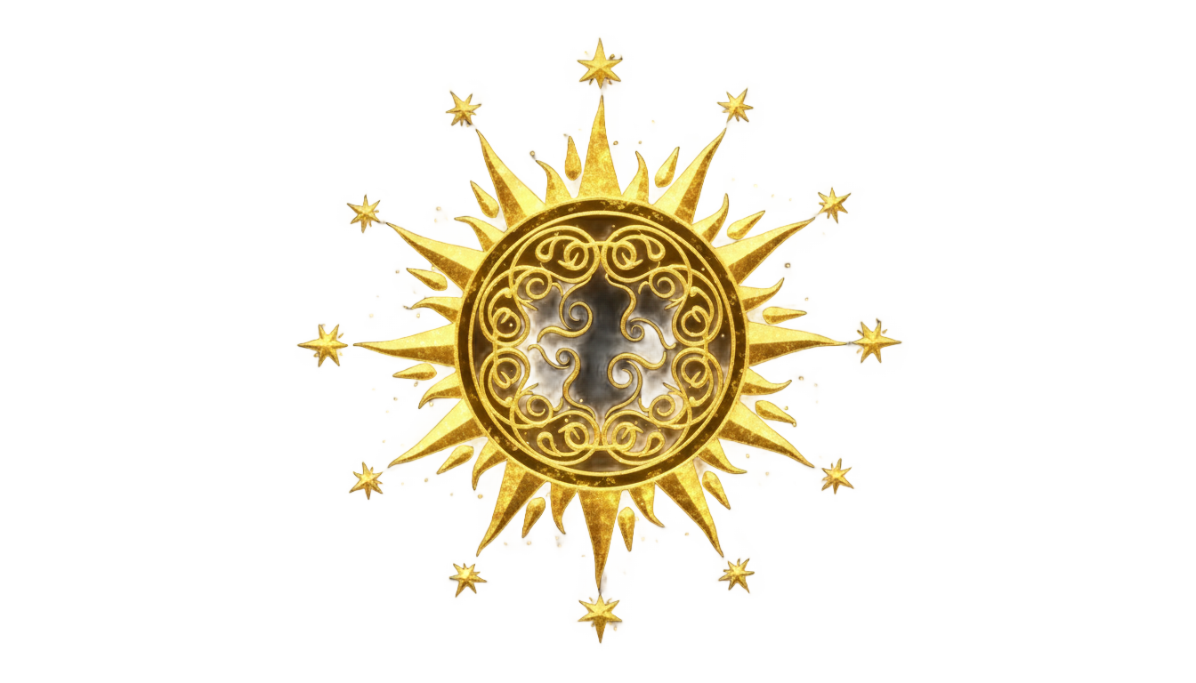 rapunzel sun symbol png PNG transparent background