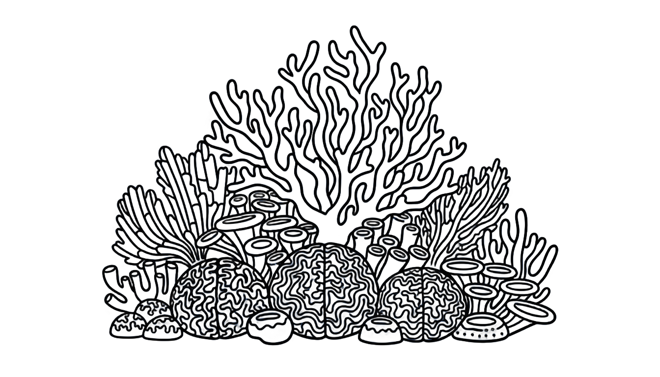 coral reef silhouette png PNG transparent background