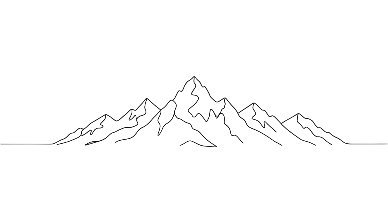 mountain outline png PNG transparent background