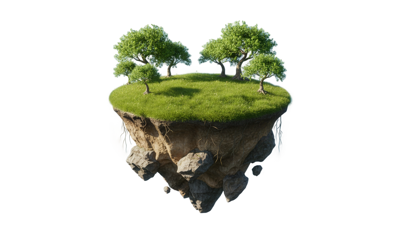 floating island png badal PNG transparent background