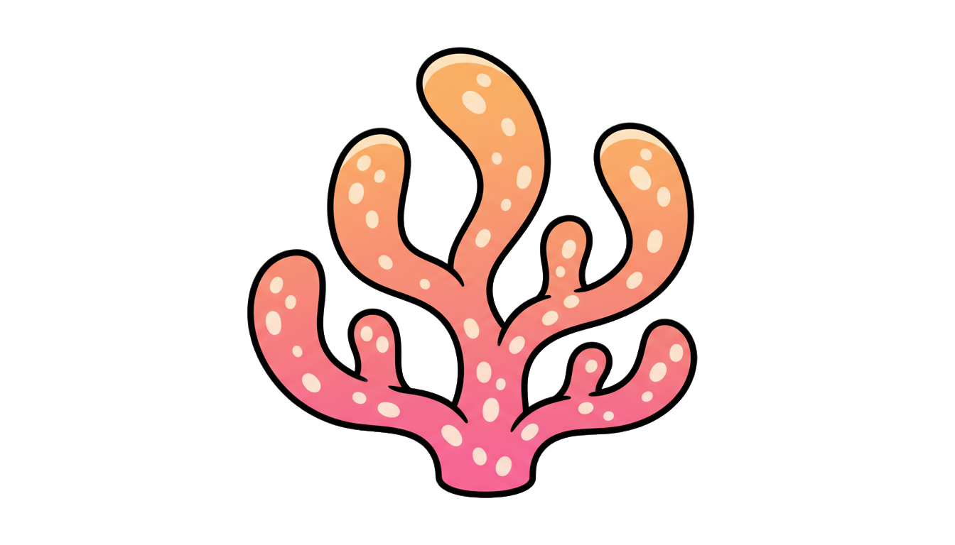 coral emoji png PNG transparent background