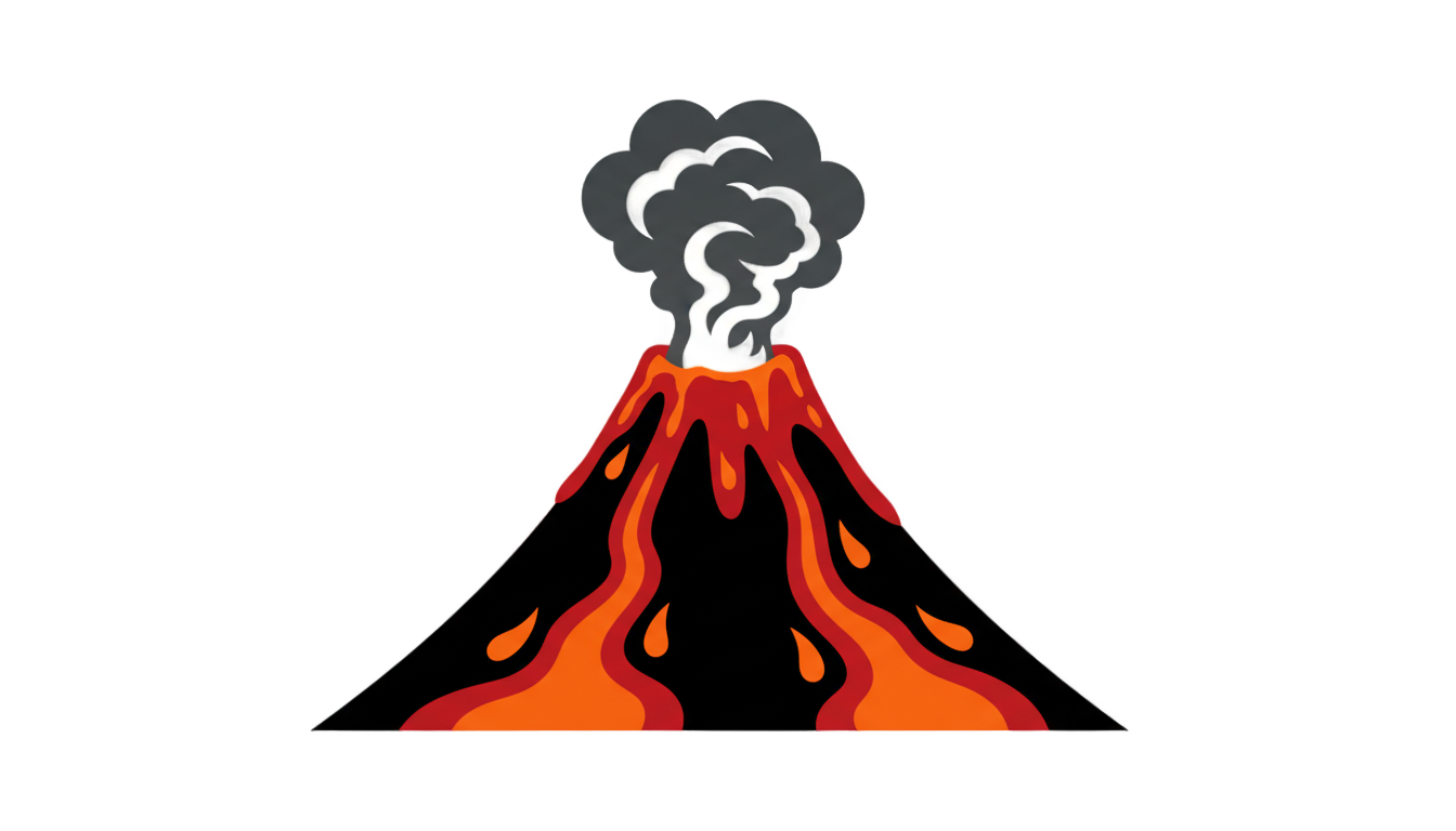 volcano logo png PNG transparent background