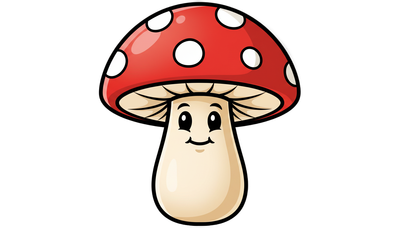 mushroom emoji png PNG transparent background