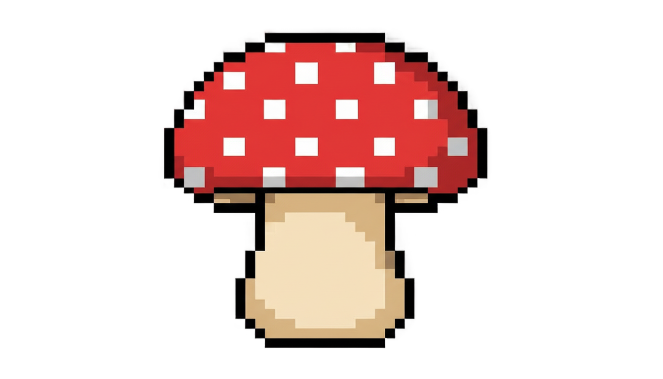 pixel mushroom png PNG transparent background