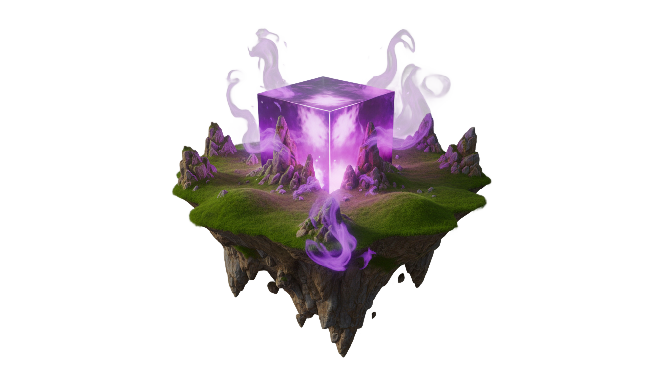 kevin the cube island png PNG transparent background