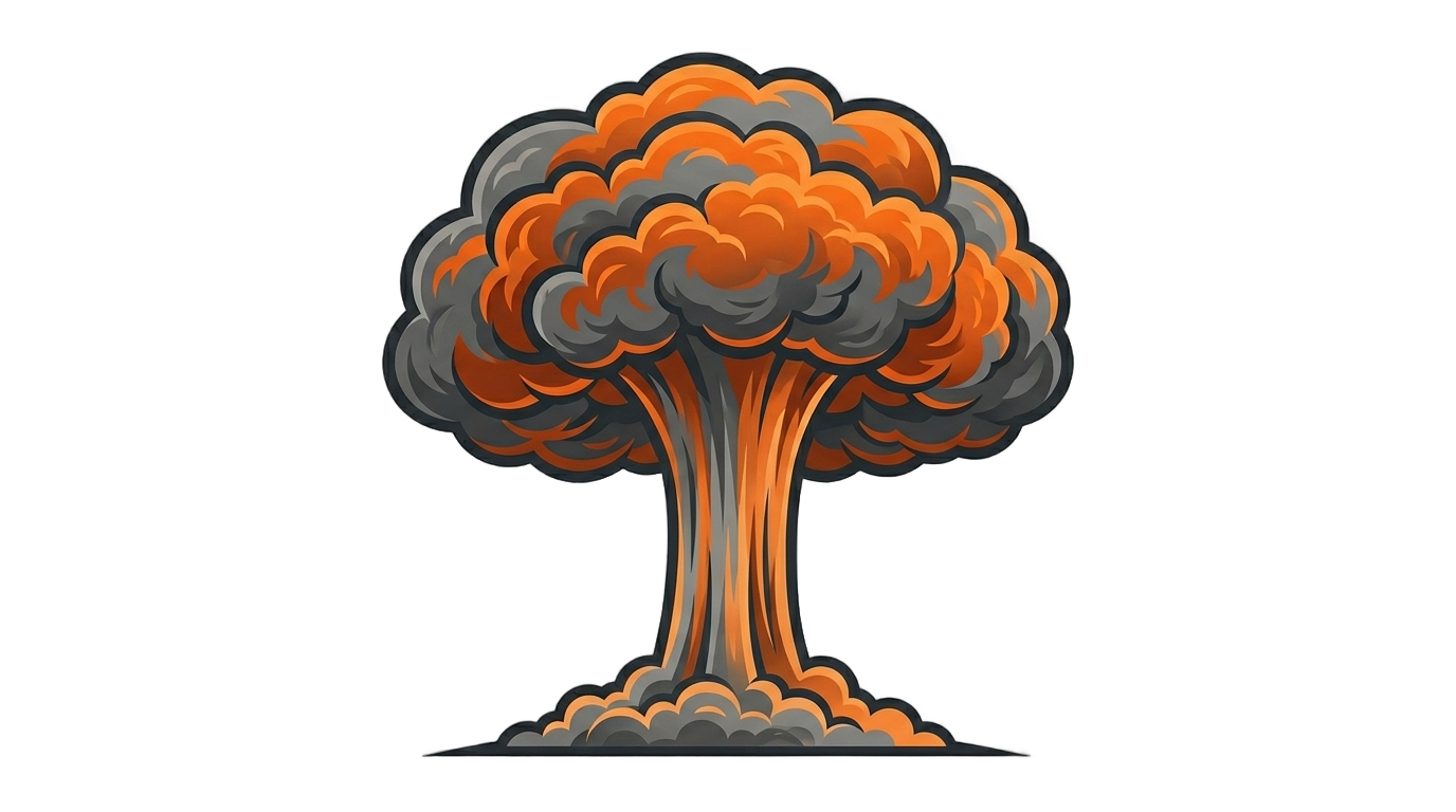 mushroom cloud icon png PNG transparent background