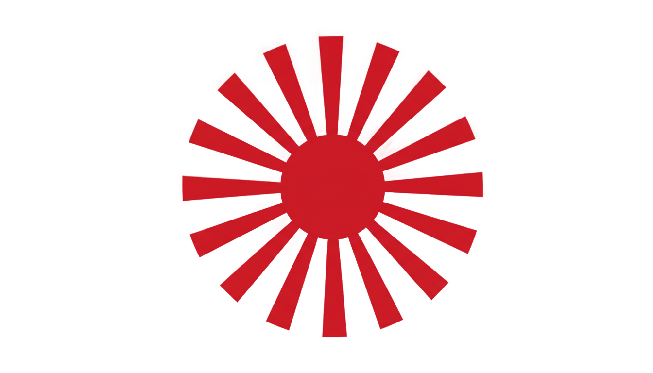 japanese rising sun png PNG transparent background