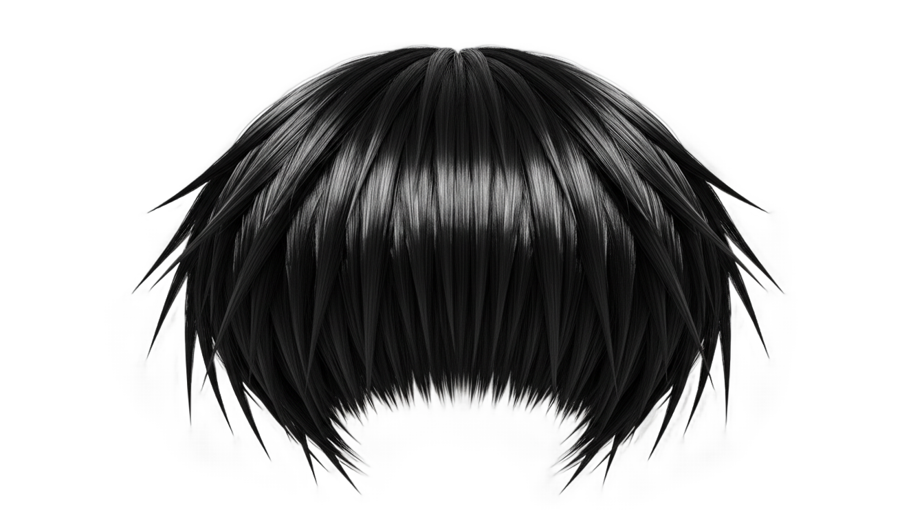 rock lee hair png PNG transparent background