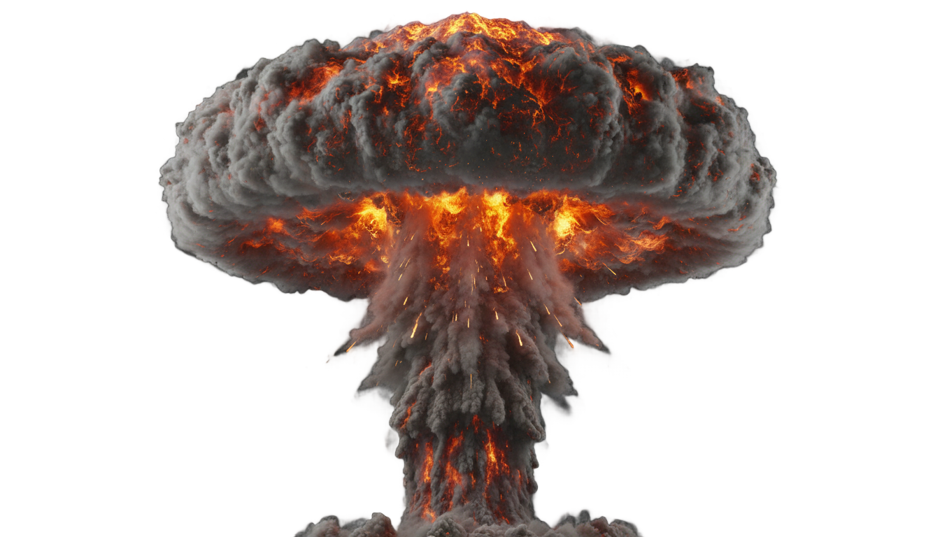 atomic mushroom png PNG transparent background