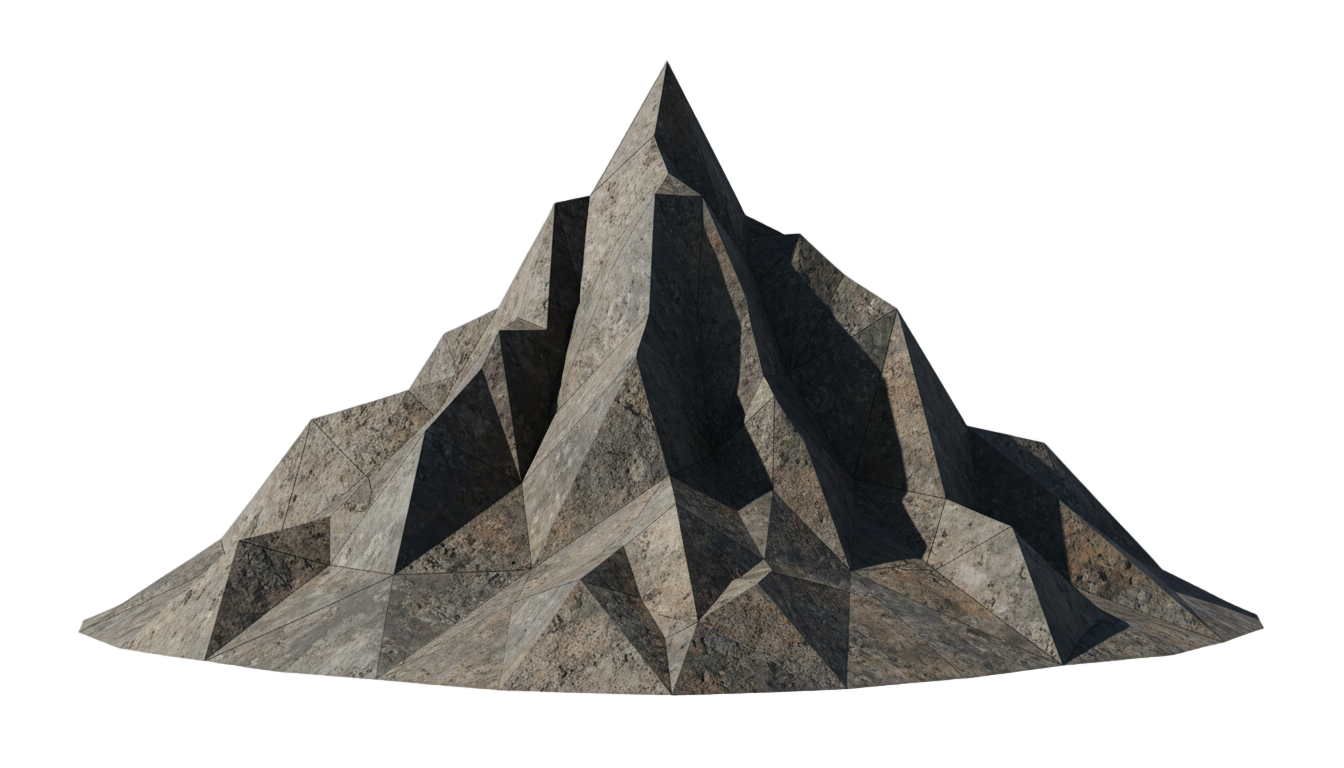 mountain png 3d PNG transparent background