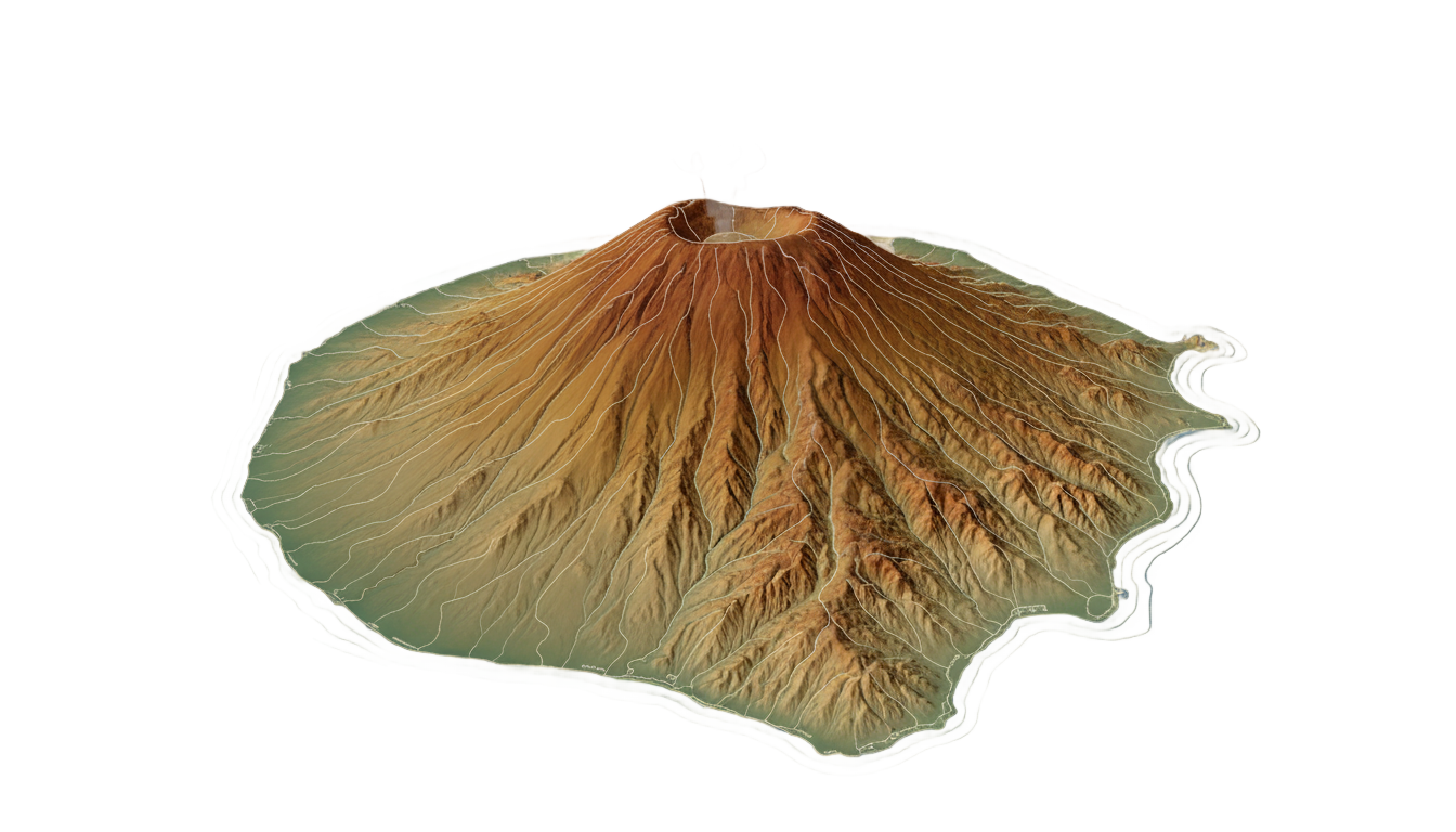 manam island png map PNG transparent background