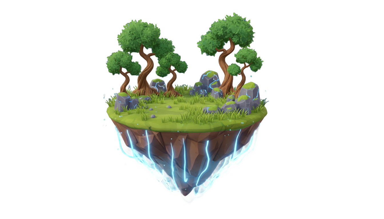 loot lake floating island png PNG transparent background
