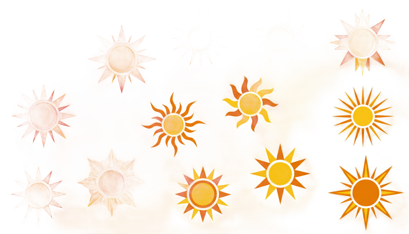 sun icons png PNG transparent background