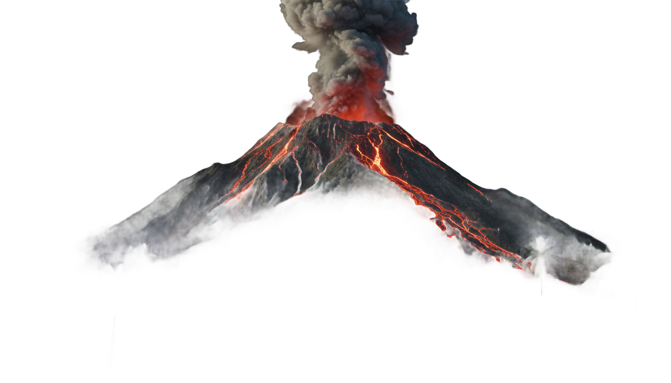 bangota volcano in png PNG transparent background