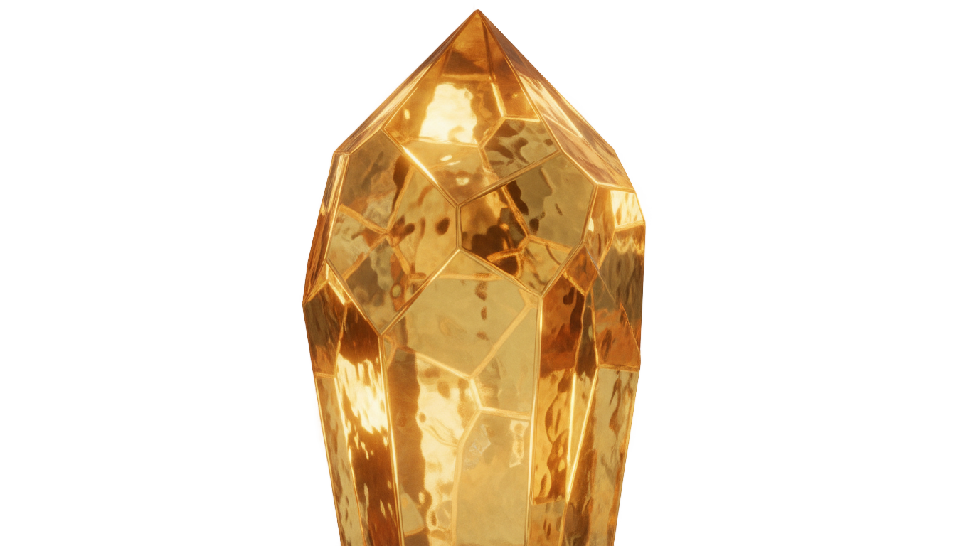 gold crystal png PNG transparent background