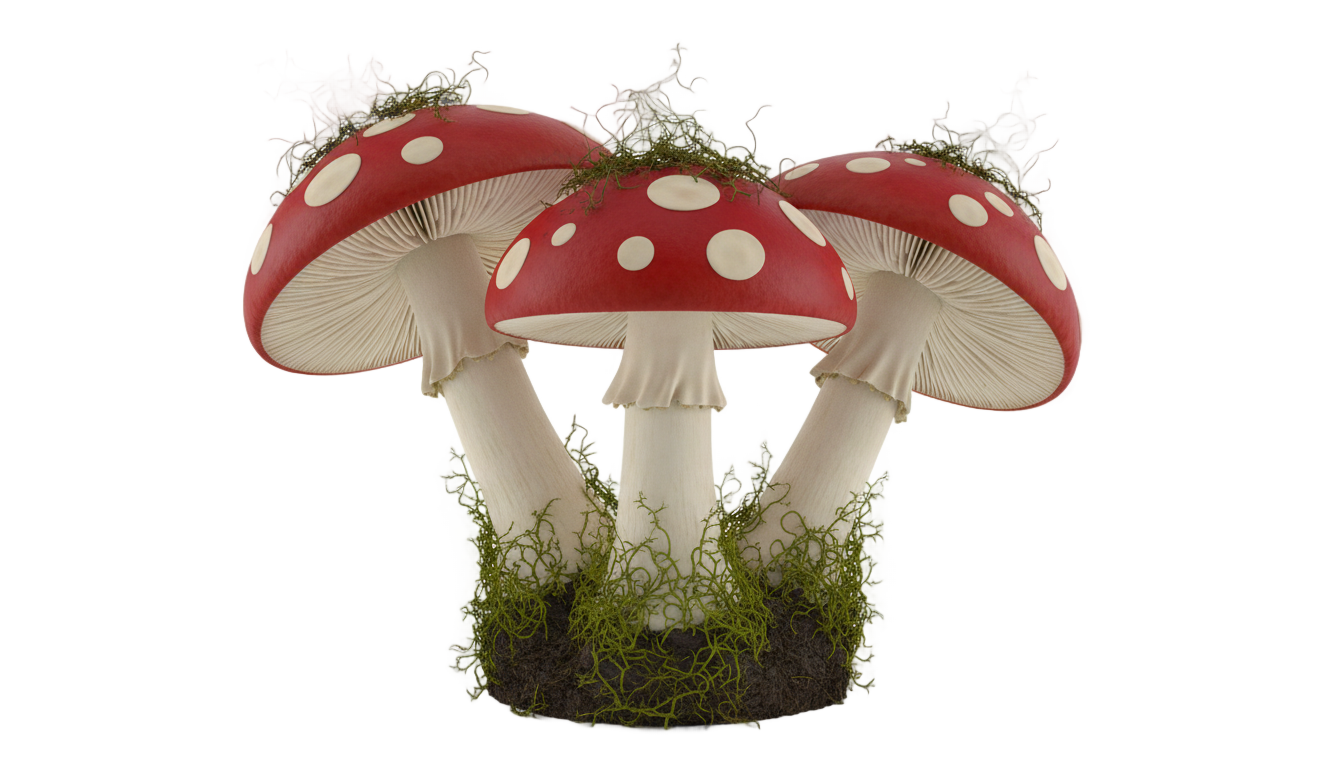 mushroom art png PNG transparent background
