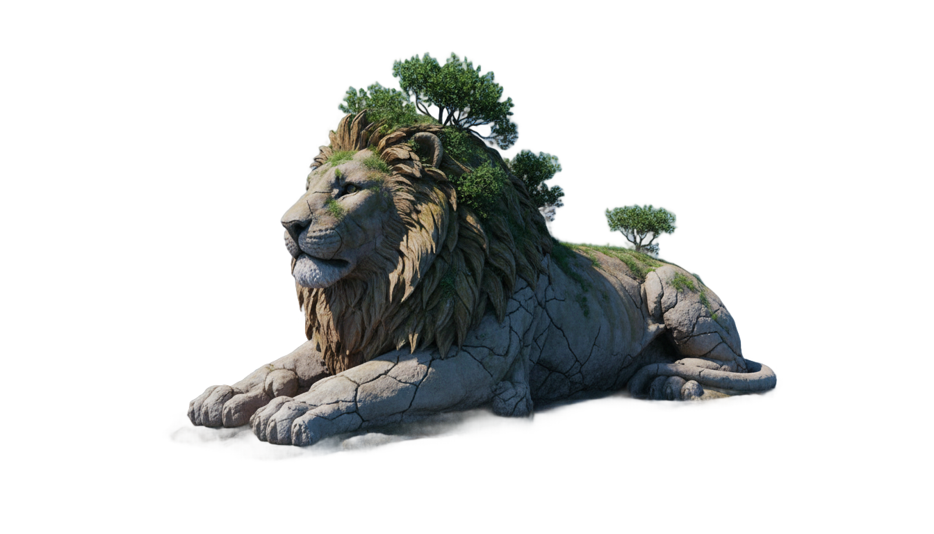 lion island png PNG transparent background