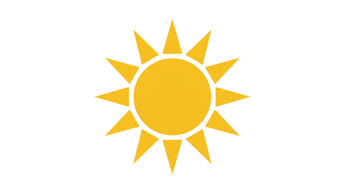 sun icon png PNG transparent background