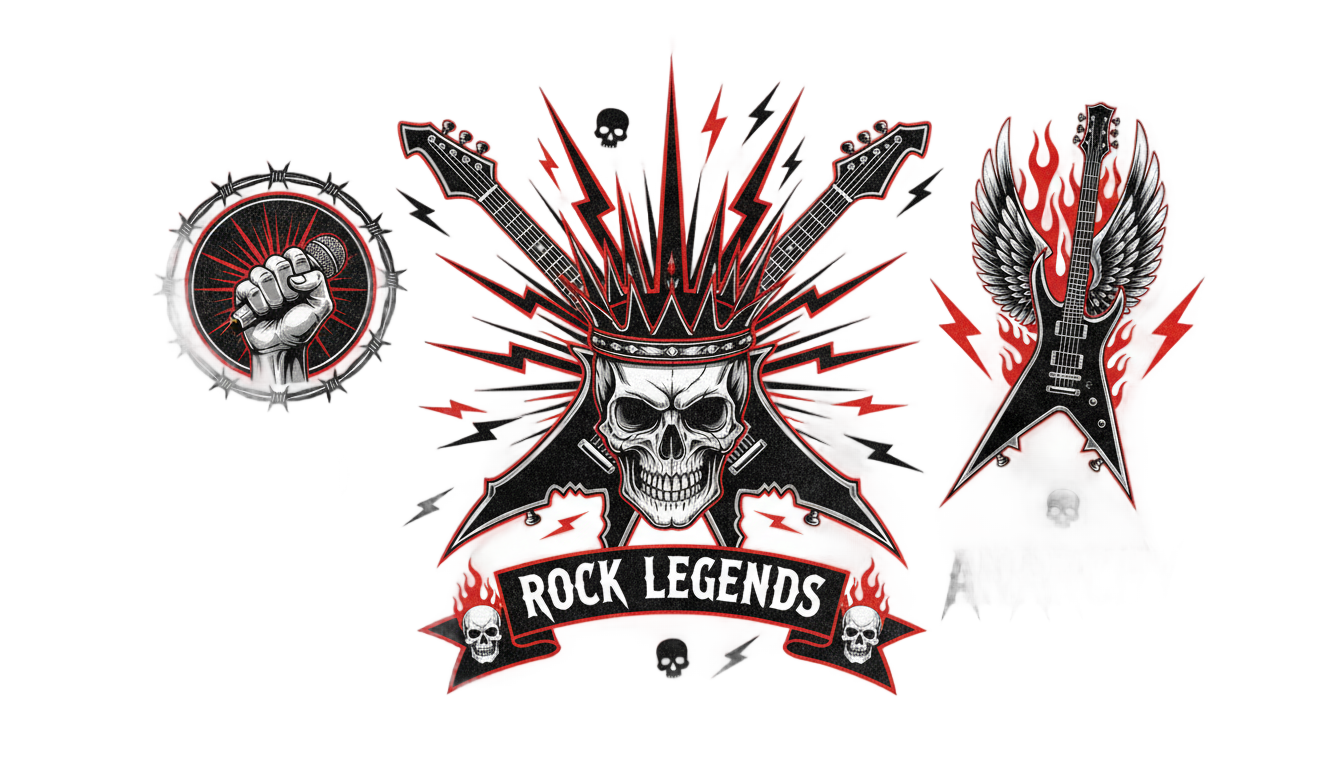 rock band logos png PNG transparent background