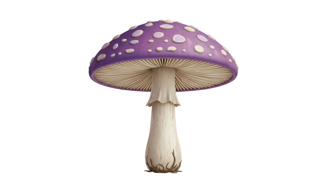 purple mushroom png PNG transparent background