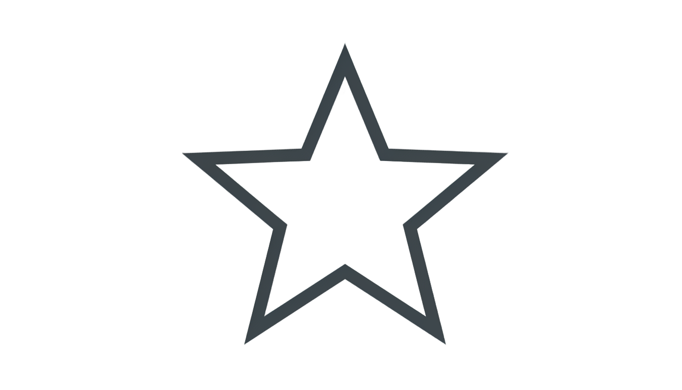 star outline png PNG transparent background