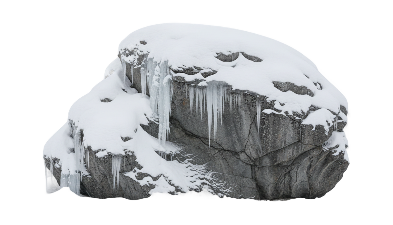 snow rock png PNG transparent background
