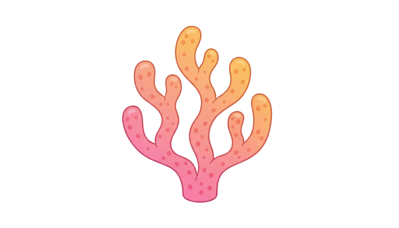 coral emoji png PNG transparent background