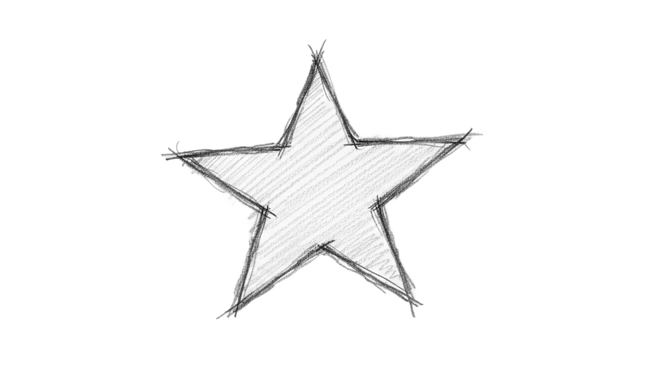star doodle png PNG transparent background