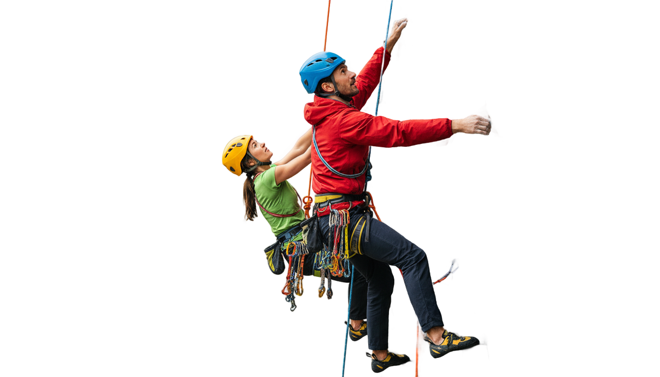 mountain climbers png PNG transparent background