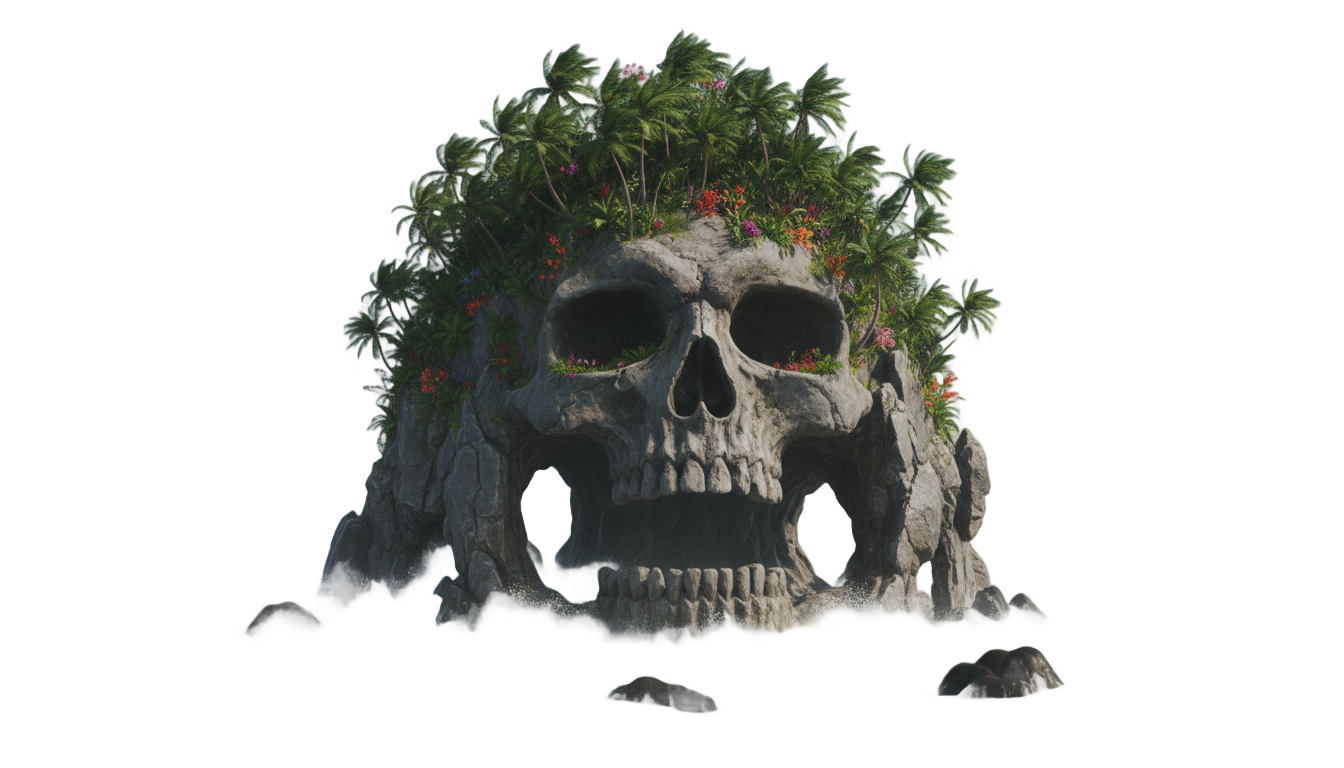 skull island png PNG transparent background