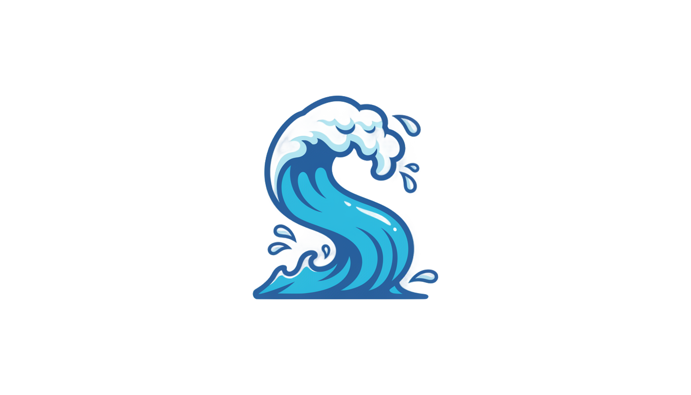 water wave cartoon png PNG transparent background