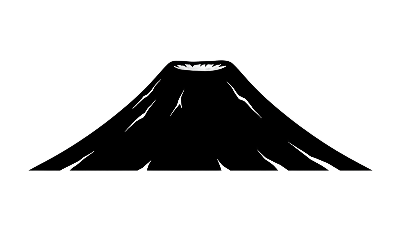 volcano silhouette png PNG transparent background