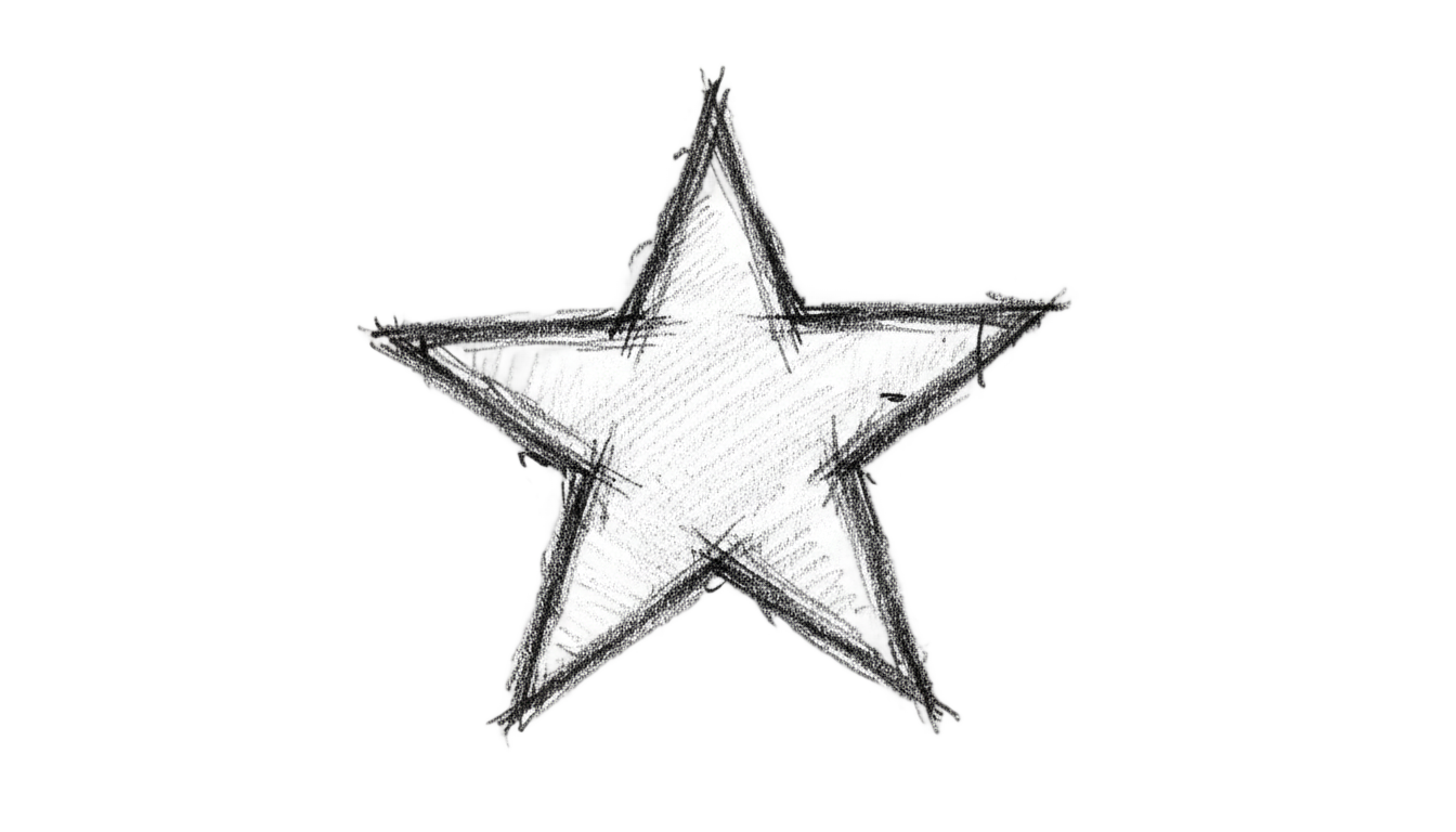 star drawing png PNG transparent background