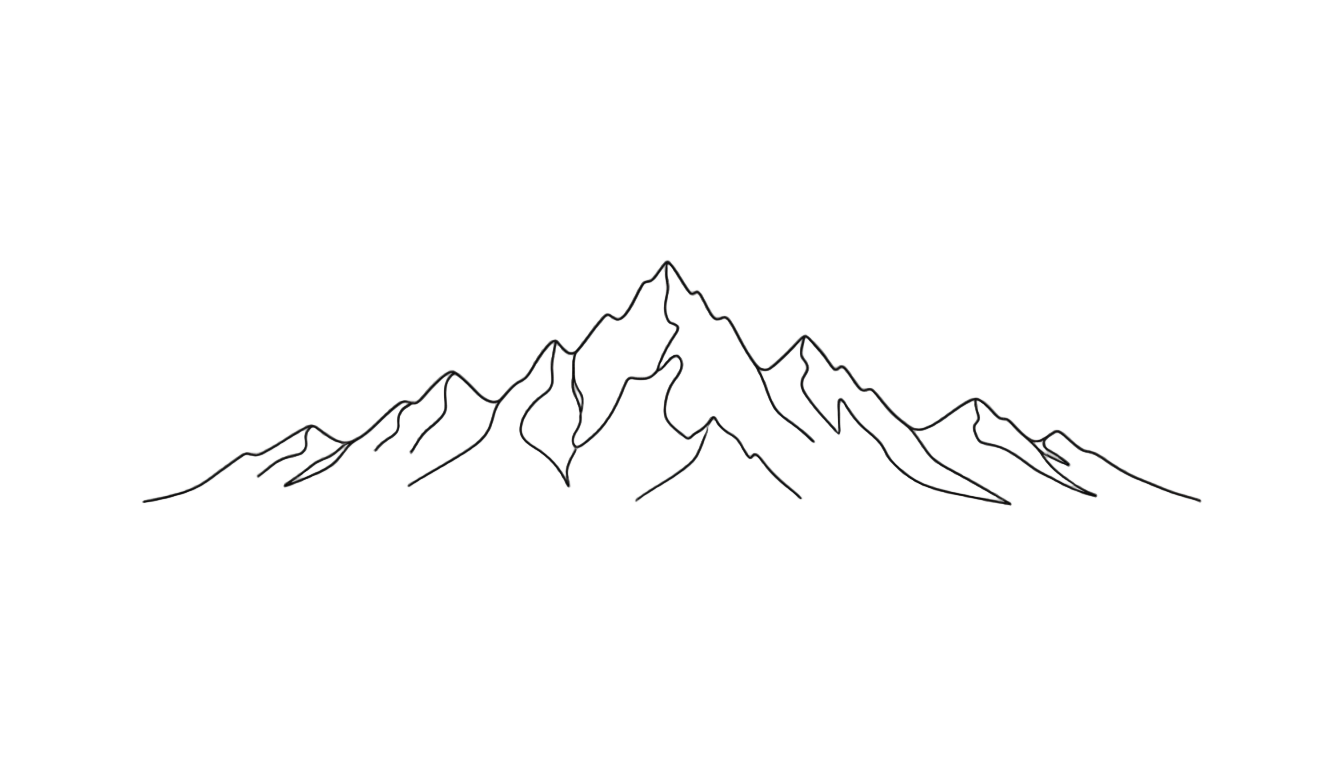 mountain outline png PNG transparent background