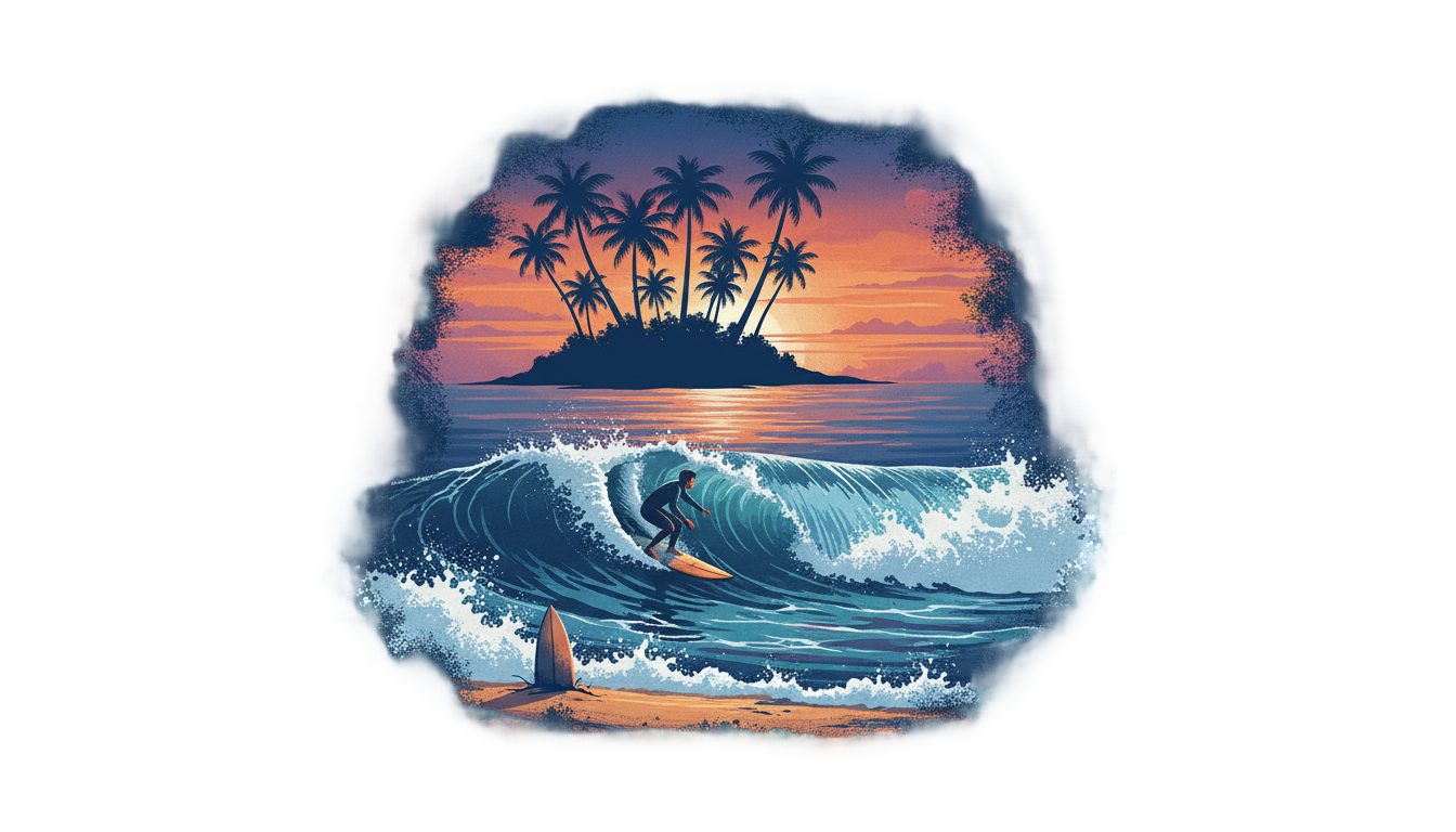 nusa island png surfing PNG transparent background