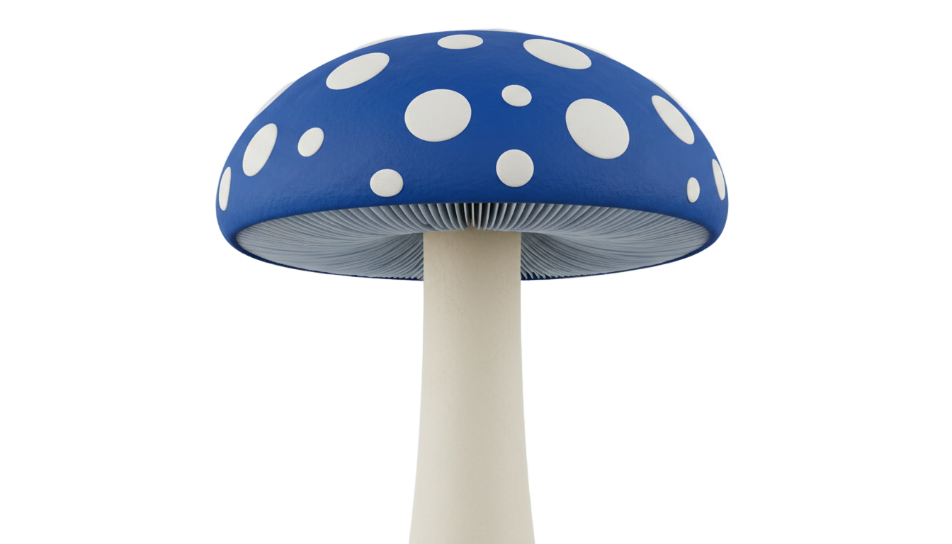blue mushroom png PNG transparent background