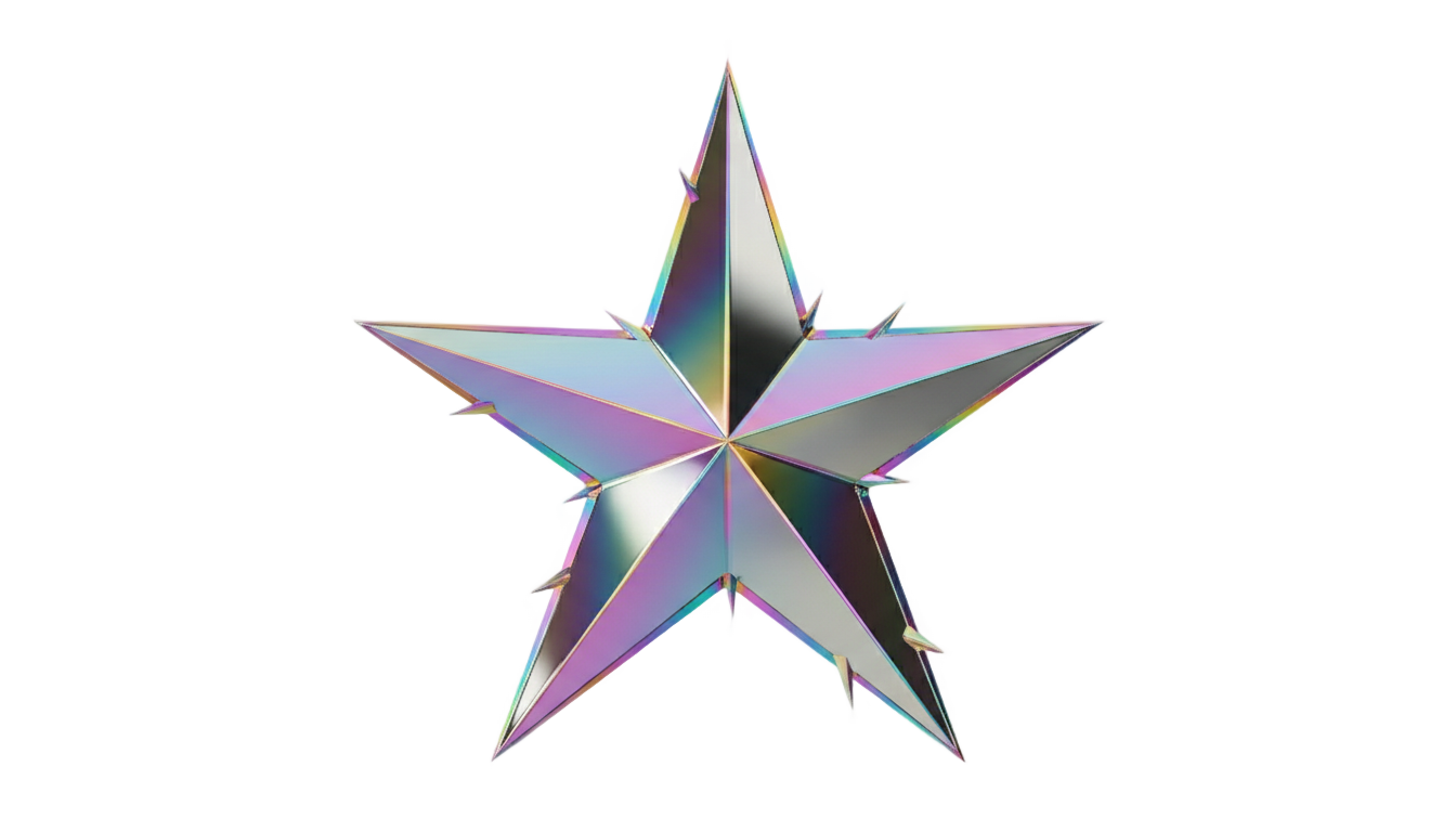 y2k star png PNG transparent background