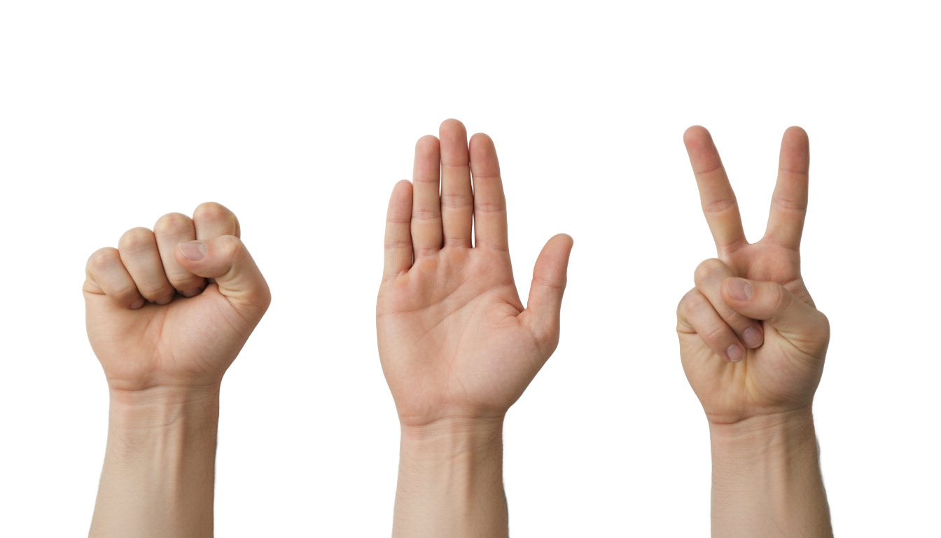 rock paper scissor png PNG transparent background